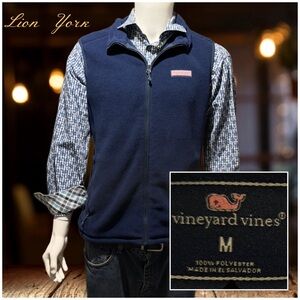 Vineyard Vines Men's Dark Blue Fleece Vest